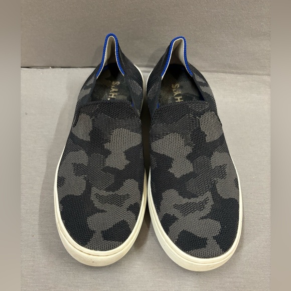 Rothy’s gray camo slide on sneakers washable stretchy women’s size 7 - Picture 2 of 5